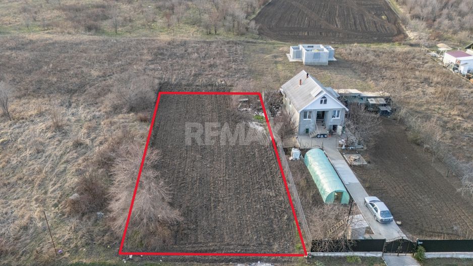 Teren 9,45 ari Ghidighici | 23 m fațadă | pentru construcții | 6 km de Chișinău - Poză 1