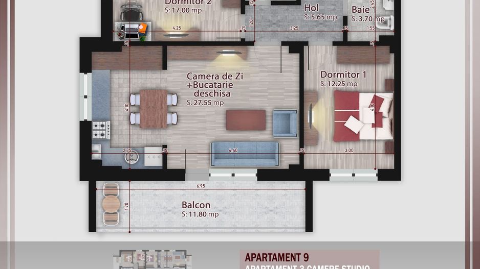 AP. 3CAM. OPEN SPACE-IDEAL LOCUINTA / INVESTITIE. PRET PROMO! - Poză 1