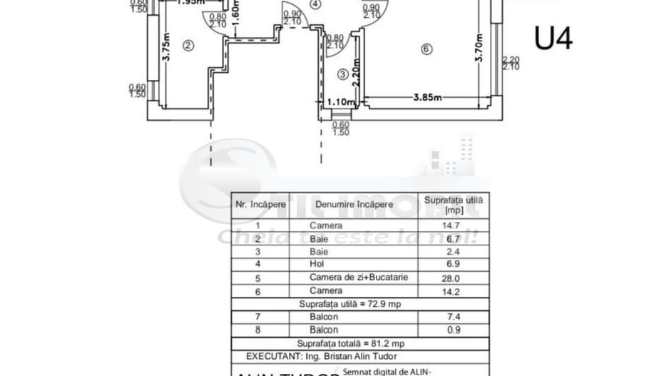 Apartament cu 3 camere Hlincea - 127.000 Euro - Poză 8