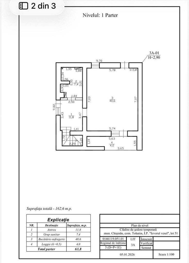 Vânzare, Hi-Tech, 2 nivele, 3 camere, strada Vielor, Tohatin - Poză 24