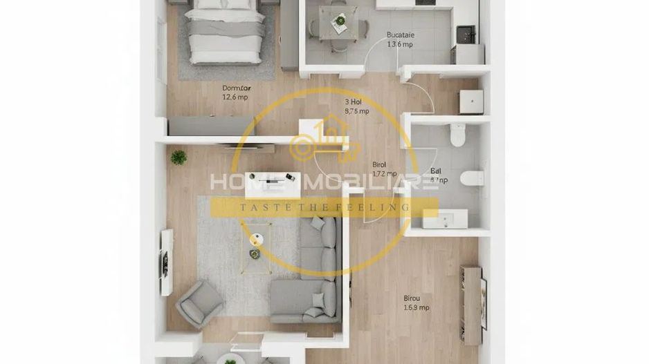 Etaj 1/Apartament 3Camere-Decomandat/Mobilat si Utilat! 1.5km de la Belvedere! - Poză 9