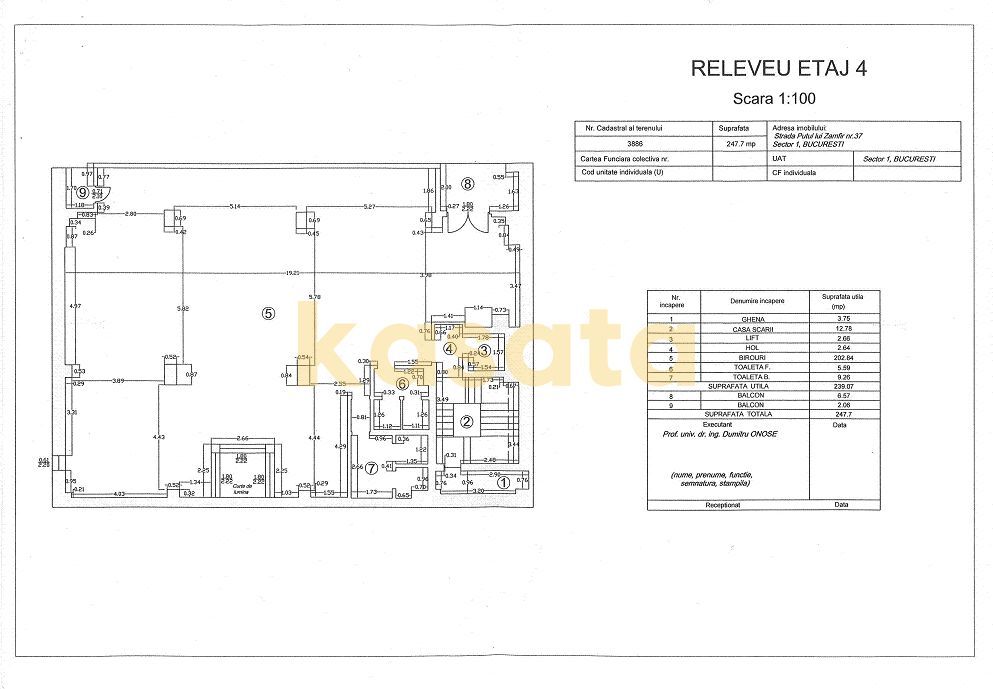 Piata Dorobanti - De vanzare spatiu de birouri in cladire de birouri - Schiță 12