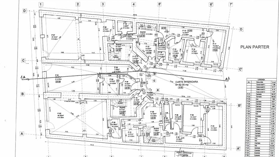 Imobil 2185 mp Centrul Istoric Piata Unirii 500 mp teren vitrina 19 m - Poză 22