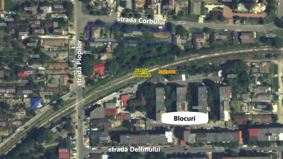 Teren intravilan Navodari strada Plopilor dubla deschidere 1635mp - Poză 2