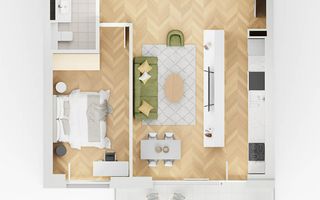 apartament 2 camera lakefield B6.1 - Schiță 1