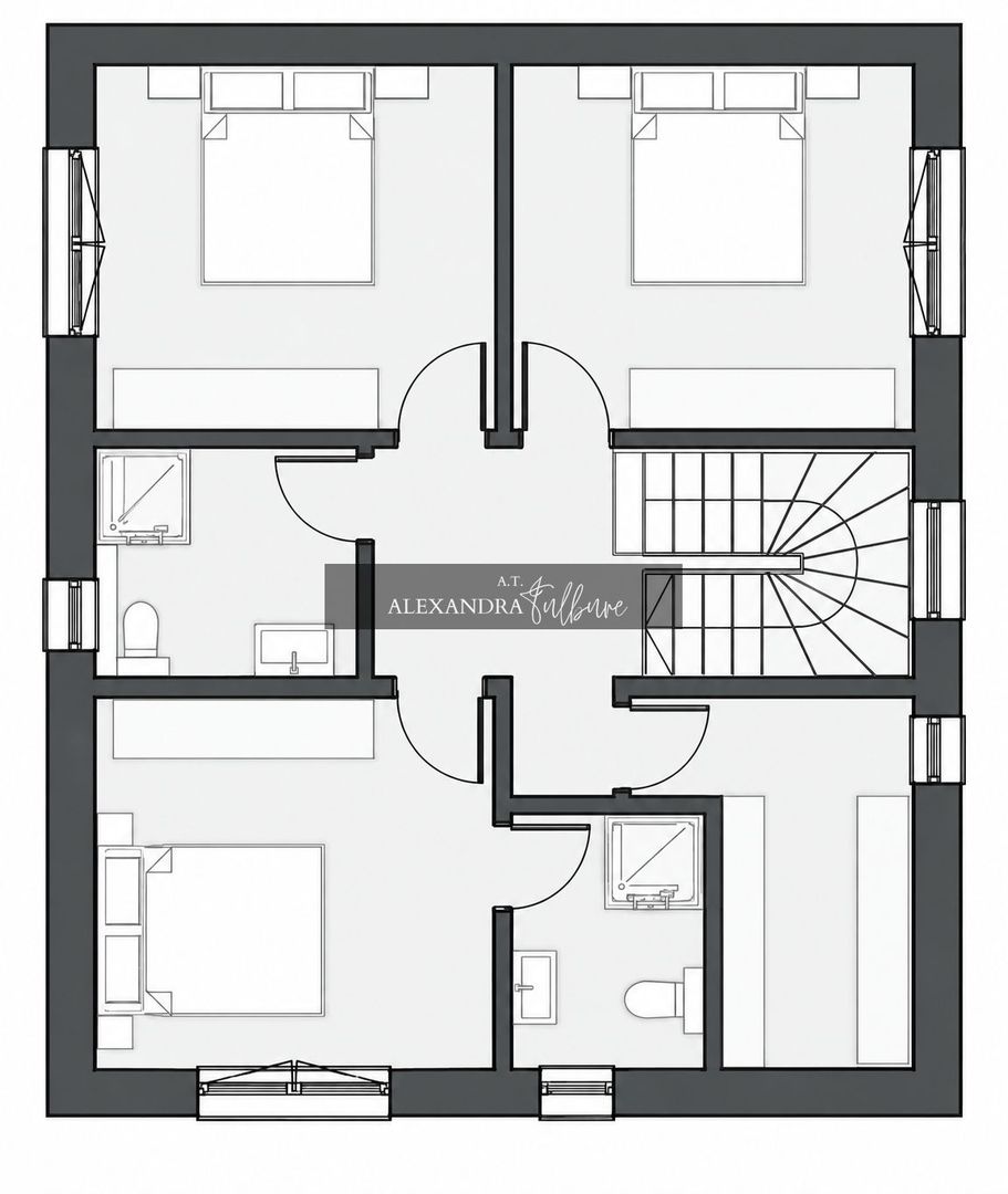 Casa individuala de vanzare, 5 camere, dressing, 3 bai, 600mp curte - Poză 6