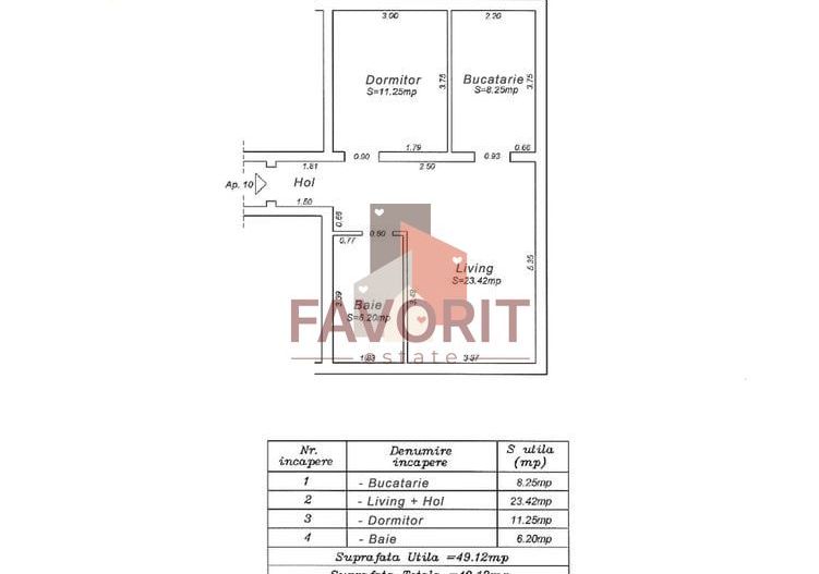 Mobilat si utilat. Loc de parcare. Zona excelenta - Schiță 7