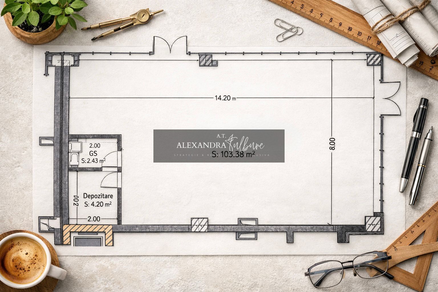 Spațiu comercial 192 mp | Str. Eroilor | Vitrină integrală | 9 parcări - Poză 1