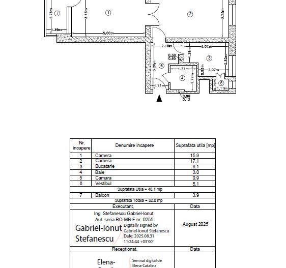 2 CAMERE LUX || FLOREASCA - Schiță 20