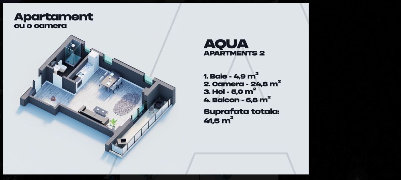 Garsonieră  - Mamaia Nord , vedere la mare, bloc finisat. - Poză 6