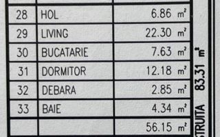 Apartament 2 camere, bloc nou, P+3, Ap.04, Parter, Bl.6 - CP2462177 - Poză 6