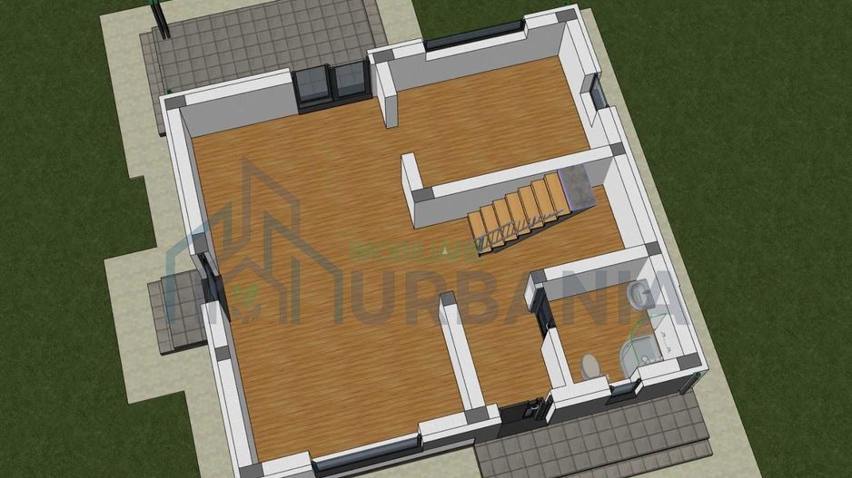 Casă de vânzare în Vișan, 4 camere, în construcție, 120 m² utili, teren 354 m² - Poză 3