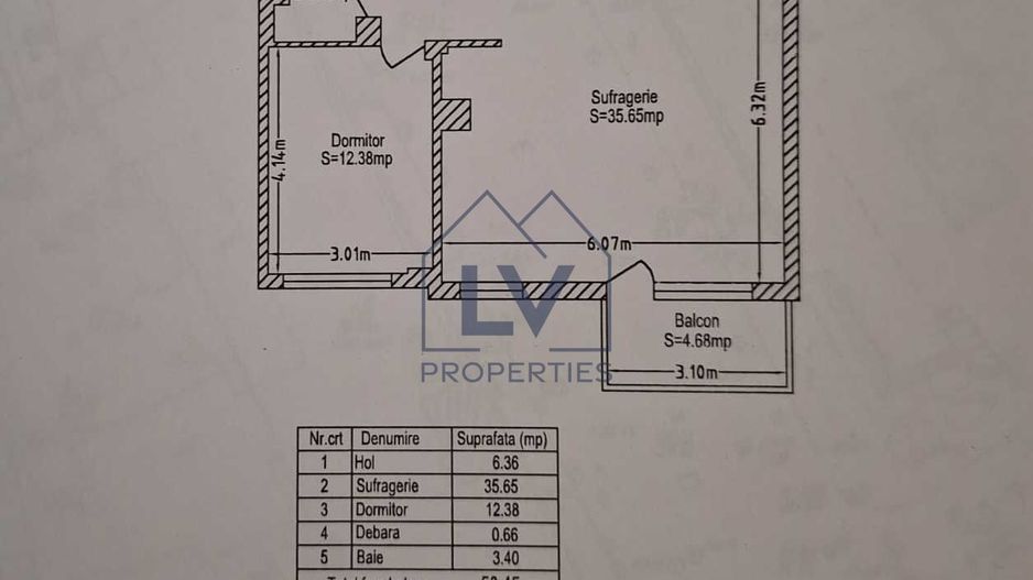 APARTAMENT 2 CAMERE | ZONA DOROBANTI - Schiță 8