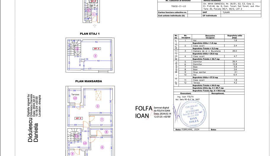 Apartament 6 – 4 camere – 99.9 mp – Parter + Etaj 1 + Mansardă - Poză 1