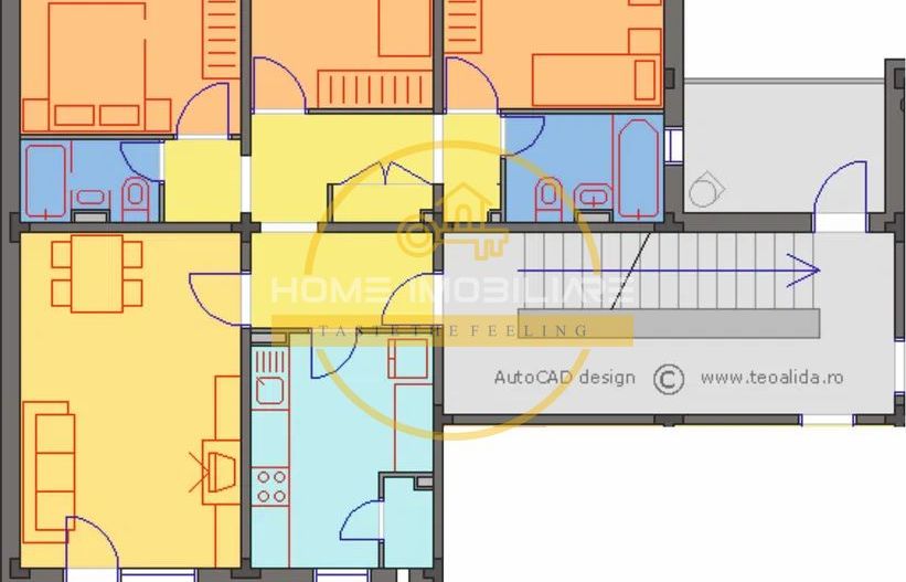 Etaj 1 Apartament 4 Camere-Decomandat 81mp!/2Bai-Bloc din 1984 Zona Frumoasa - Poză 8