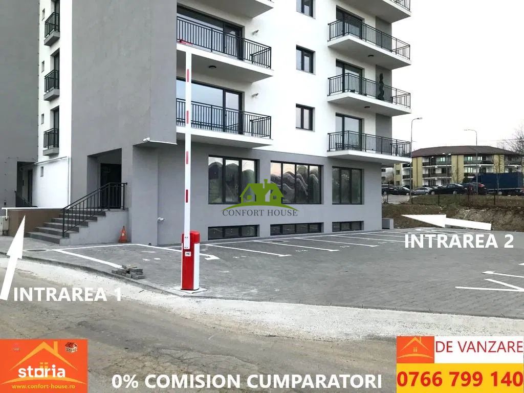Spatiu comercial nou amenajat 2 intrari/2bai/2centrale/PVC tripan - Poză 5