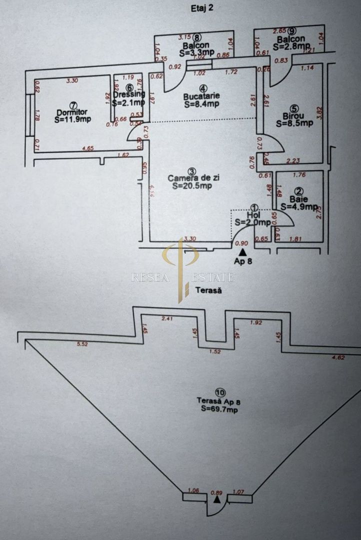 Comision 0% Apartament 3 camere si terasă 70mp, mobilat-utilat | Giroc - Poză 10
