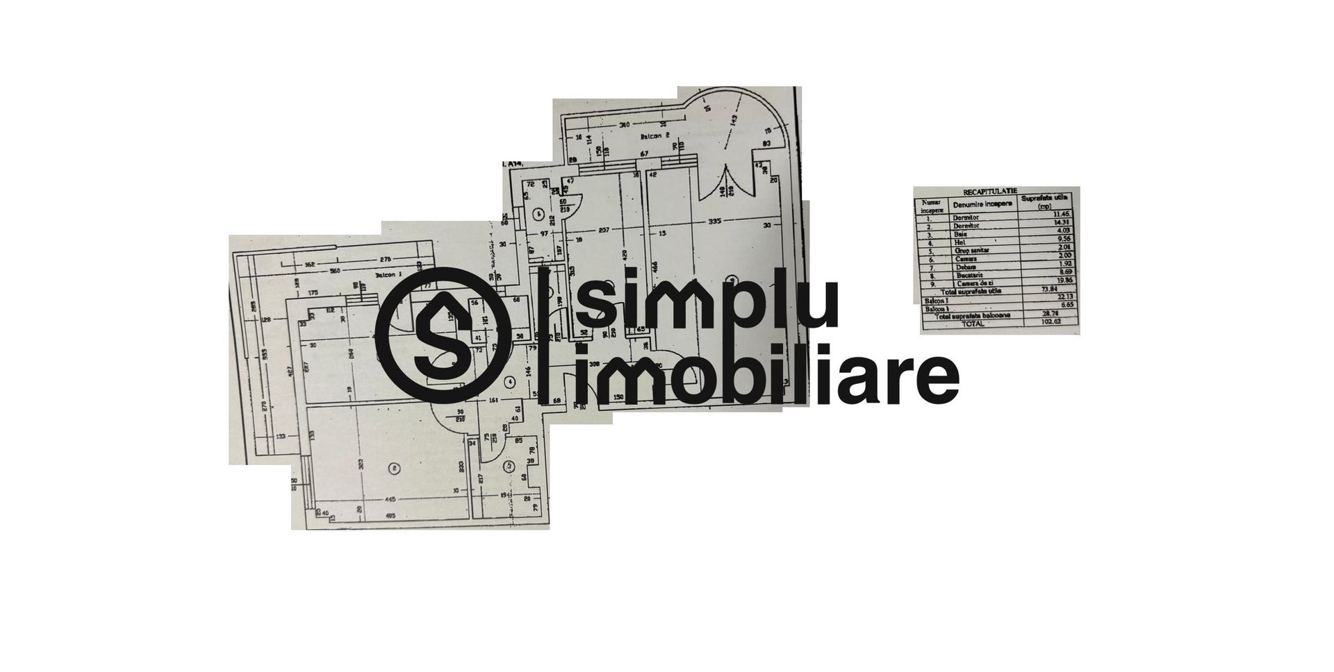 Apartament 3 camere Vis-A-Vis McDonalds - Schiță 17