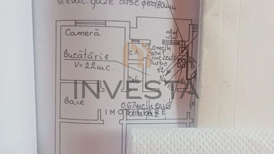 Vanzare Apartament 2 Camere | Zona Piata Marasti - Schiță 14