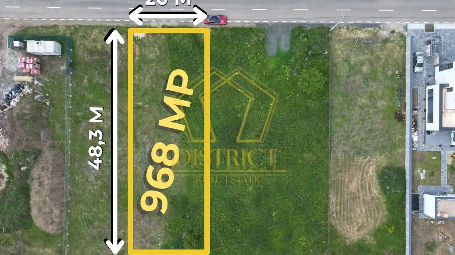 Teren intravilan constructii rezidentiale 968mp | Dumbravita - Poză 1