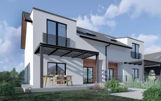 Casă Tip Duplex INDEPENDENTĂ ENERGETIC - Cartier NOU - Poză 16
