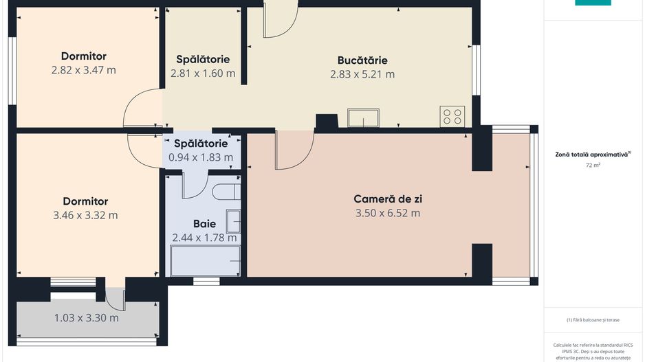 apartament 3 camere in zona Girocului - Poză 16
