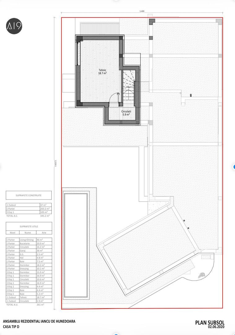 VILA PREMIUM CU SEMINEU & PISCINA | COMPLEX REZIDENTIAL IANCU NICOLAE - Schiță 25