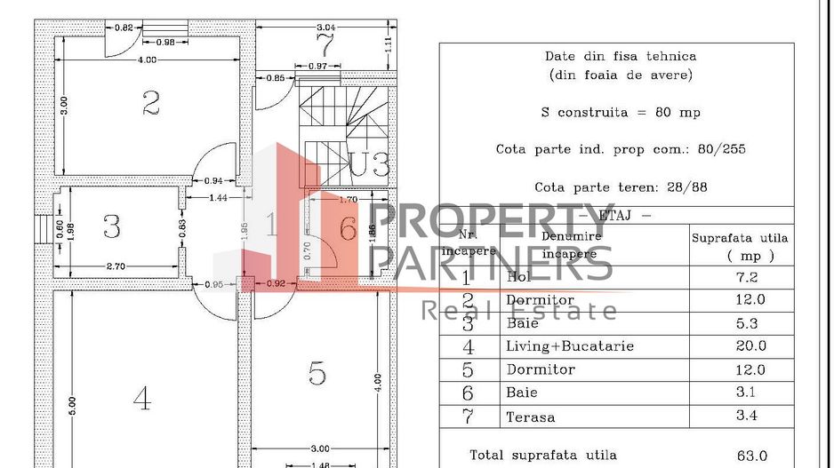 Apartament 3 camere Buftea - Schiță 9