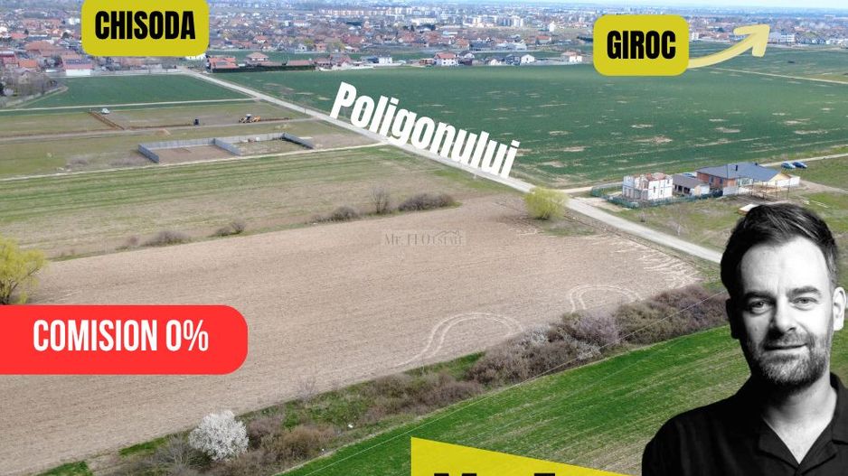 Teren ideal pentru casă sau investiție – Chișoda (Giroc), Poligonului - Poză 3