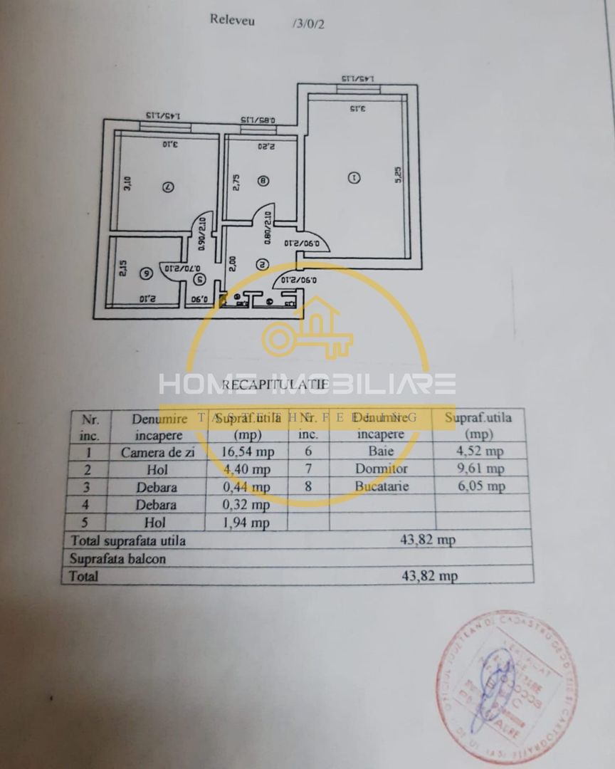 Apartament cu 2 camere/ 44mp/ zona Alexandru cel Bun - Poză 12