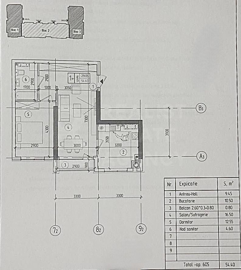 Vânzare, apartament, 1 camera + living, strada Nicolae Dimo, Durlești - Poză 6