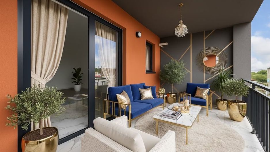 Apartamentul nr. 31 | 2 camere decomandat | Etaj 3 | Terasă 8,60 mp | - Poză 4