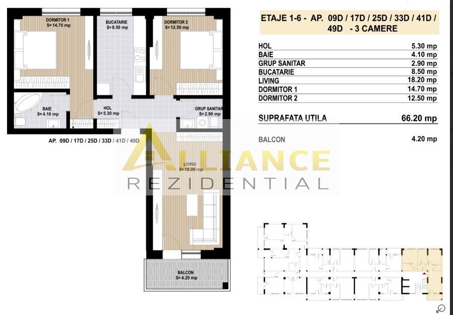 Grand Arena Mall /Apartament cu 3 Cam Decomandat OFERTA - Poză 10