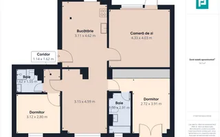 Apartament patru camere zona Confectii Arad - Poză 15