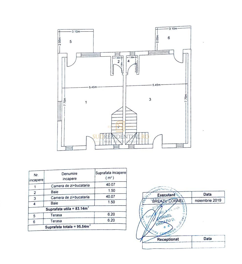 Duplex modern 4 camere + mansardă, complet mobilat – Comuna Berceni - Schiță 5