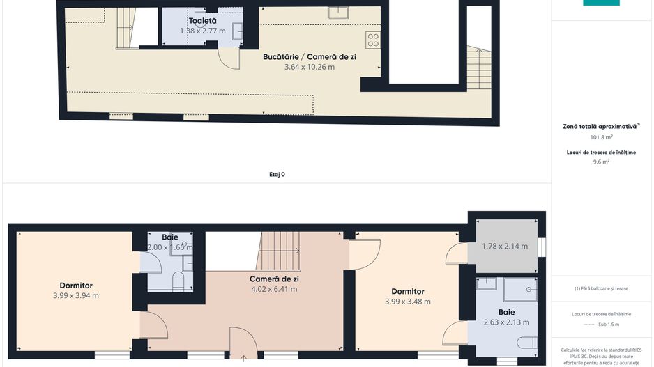 Apartament spațios cu 3 camere, zona centrală - Poză 8