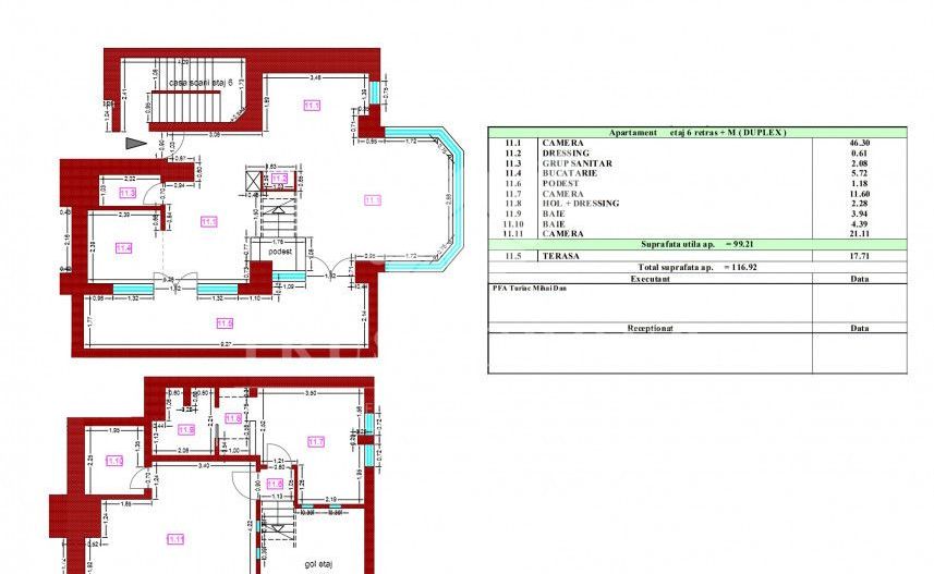 Penthouse tip Duplex 6 camere | Garaj dublu | Arcul de Triumf | Clucerului - Poză 72