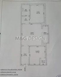 Apartament 2 camere Aradului cu centrala - Schiță 9