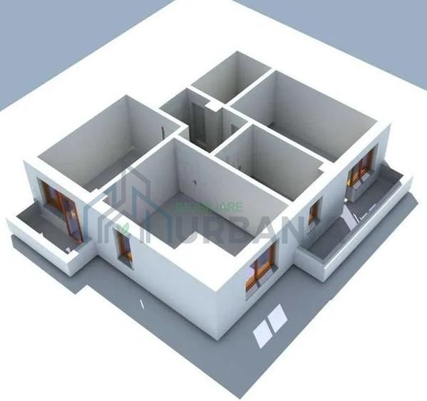Apartament 3 camere, 70 mp, decomandat, bloc 2020, Valea Lupului – vedere spre Mall Moldova - Poză 12