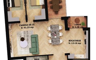 Apartament nou, 3 camere, 271 500 Euro. Comision 0. - Poză 1