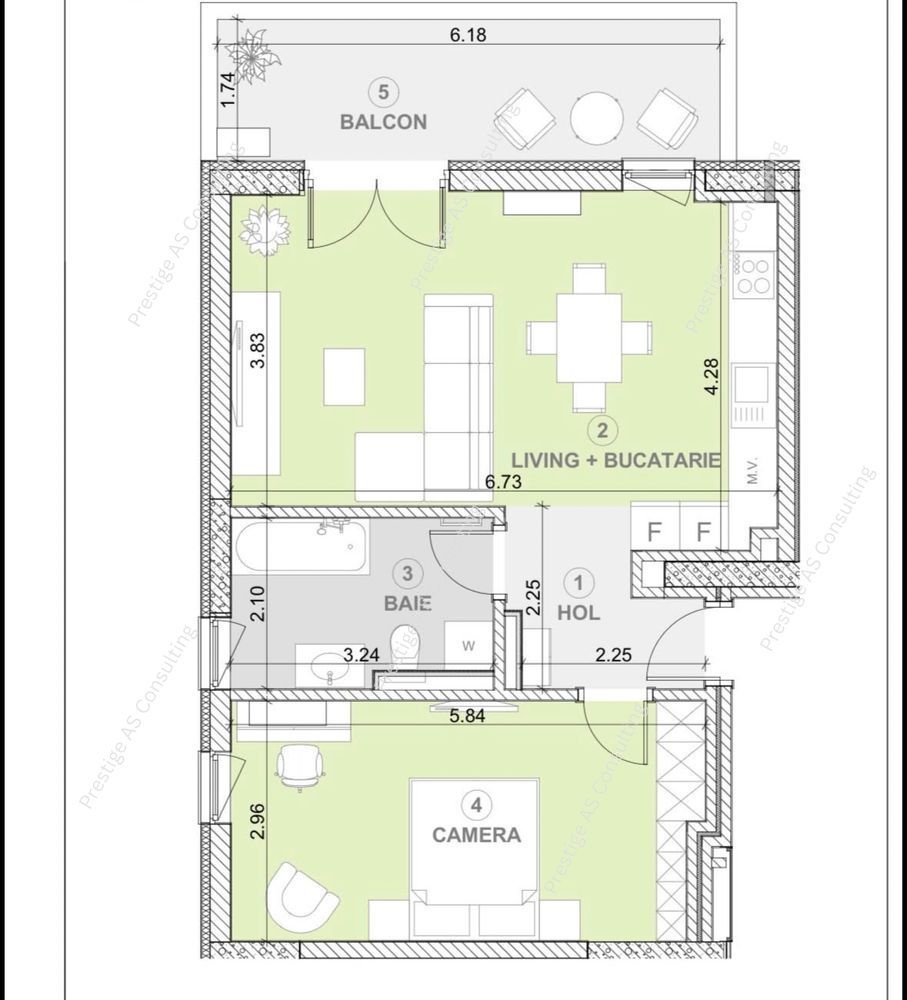 Apartament 2 camere  | Torontalului Ateneo | Prima Inchiriere | Parcare - Poză 9