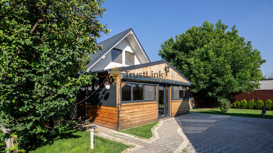 Casă premium teren 3.000 mp, livadă și zonă BBQ – Frumusani - Poză 23