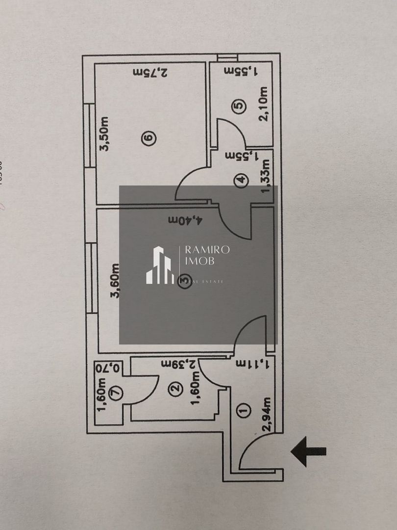 APARTAMENT 2 CAMERE,  SECTOR 4/LUICA, 39 MP, BLOC ANVELOPAT - Poză 1