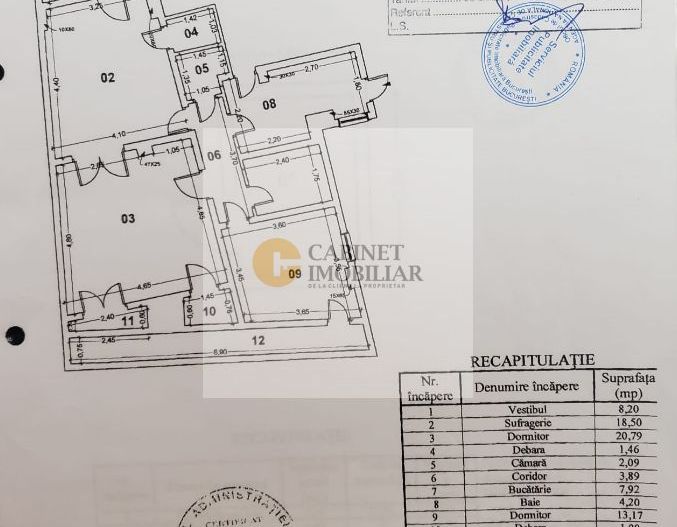 3 camere |   Etaj Intermediar  |  Cinemateca Eforie- Calea Victoriei - Poză 9