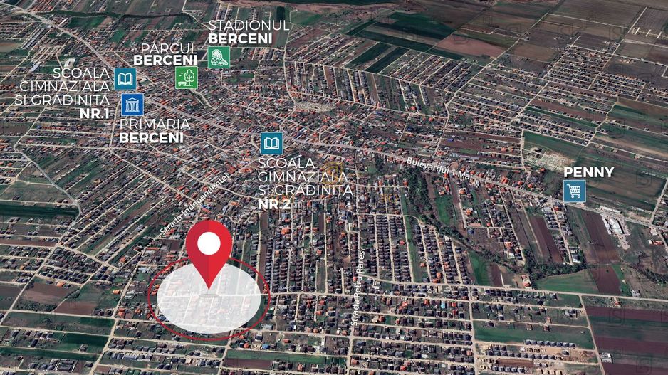 Lot de teren de vanzare, Comuna Berceni, 300 mp, locatie excelenta - Poză 3