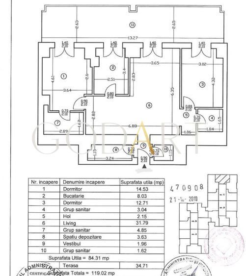Apartament 3 camere | Bucatarie inchisa | Upground Residence - Poză 12