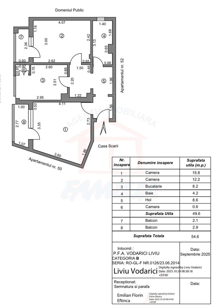 Vanzare Apartament cu 2 camere, zona Micro 13B, etaj 2, pret 63.000 E - Poză 9