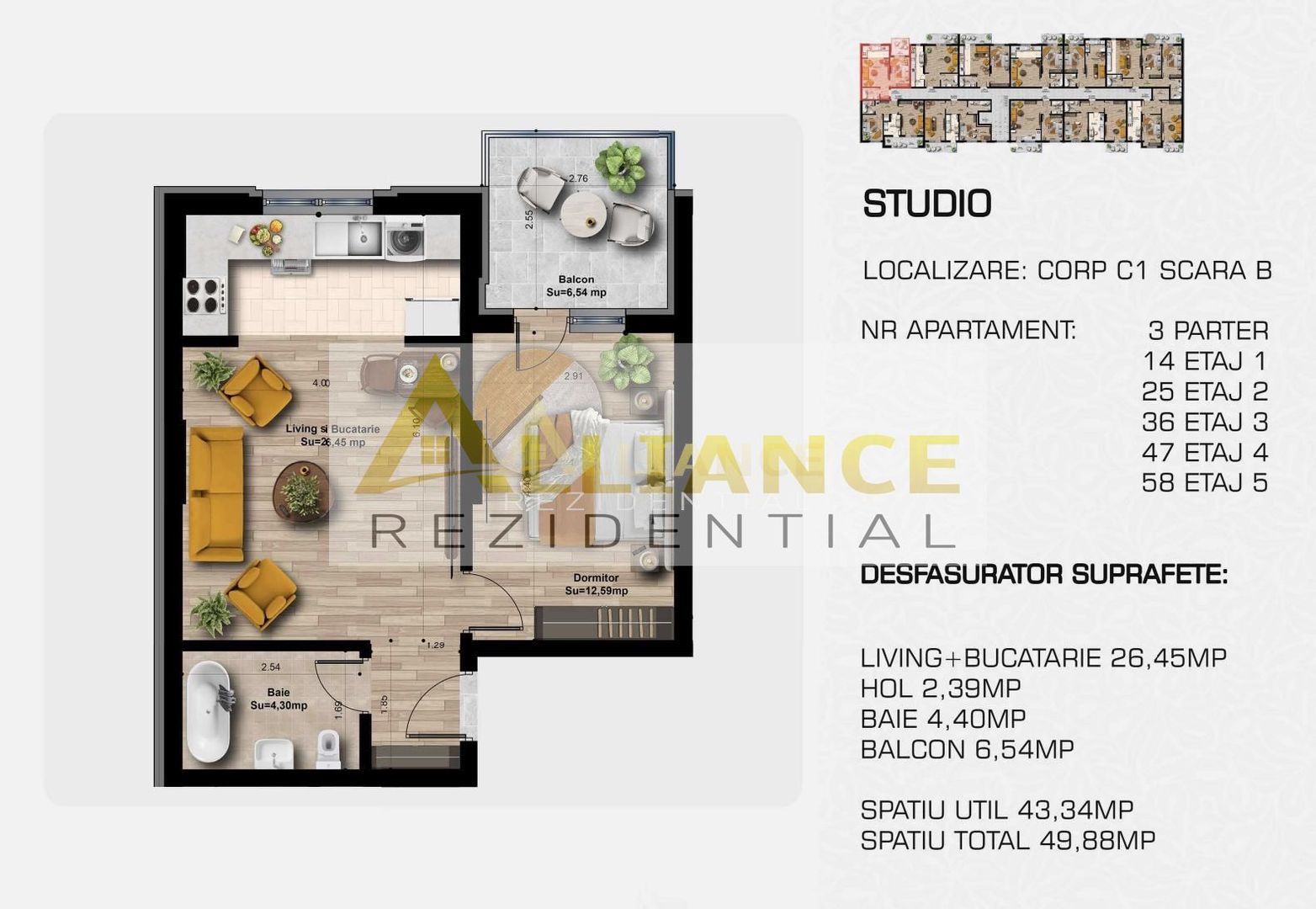 Ap 3 camere langa metrou Berceni - Poză 13