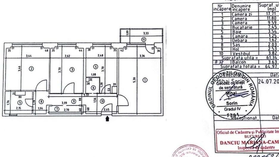 Vanzare Apartament 3 camere, decomandat, 65 mp total – Drumul Taberei - Poză 8