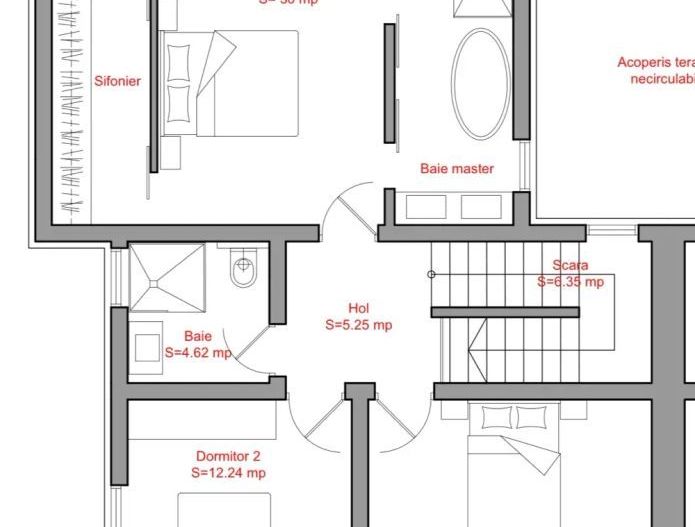 Duplex cu 5 camere si teren de 372mp - Poză 4